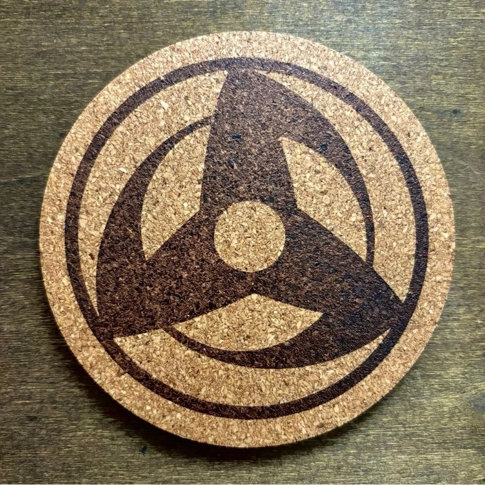 Naruto Dojutsu Anime Eyes Cork Coasters Lot of 9